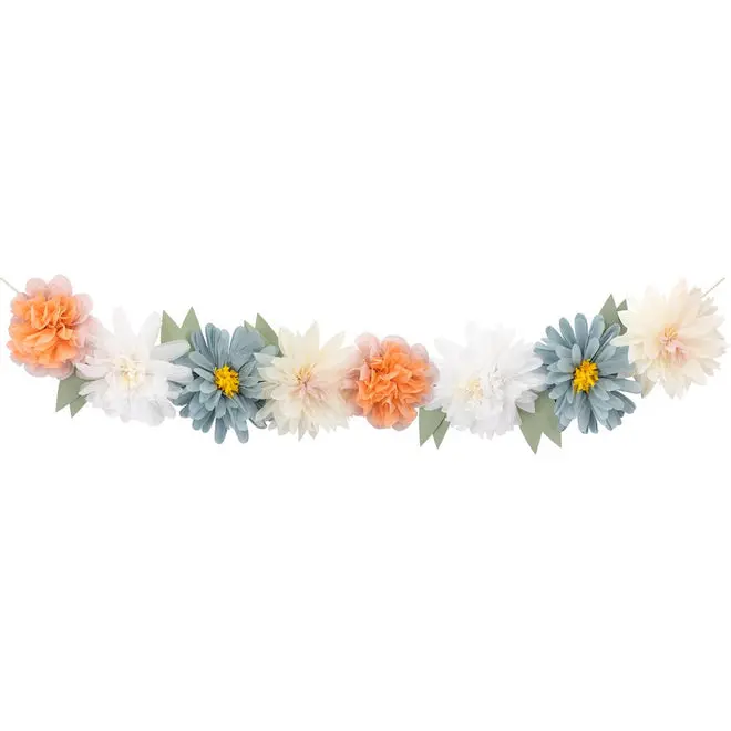 Guirnalda de flores gigantes