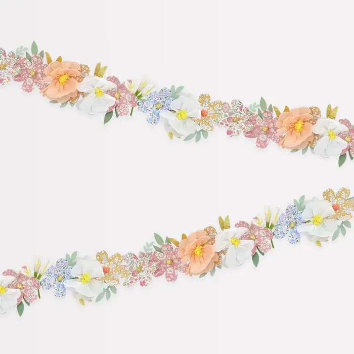 Guirnalda de Liberty flores