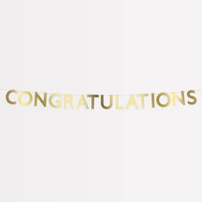 Guirnalda Dorada Congratulations