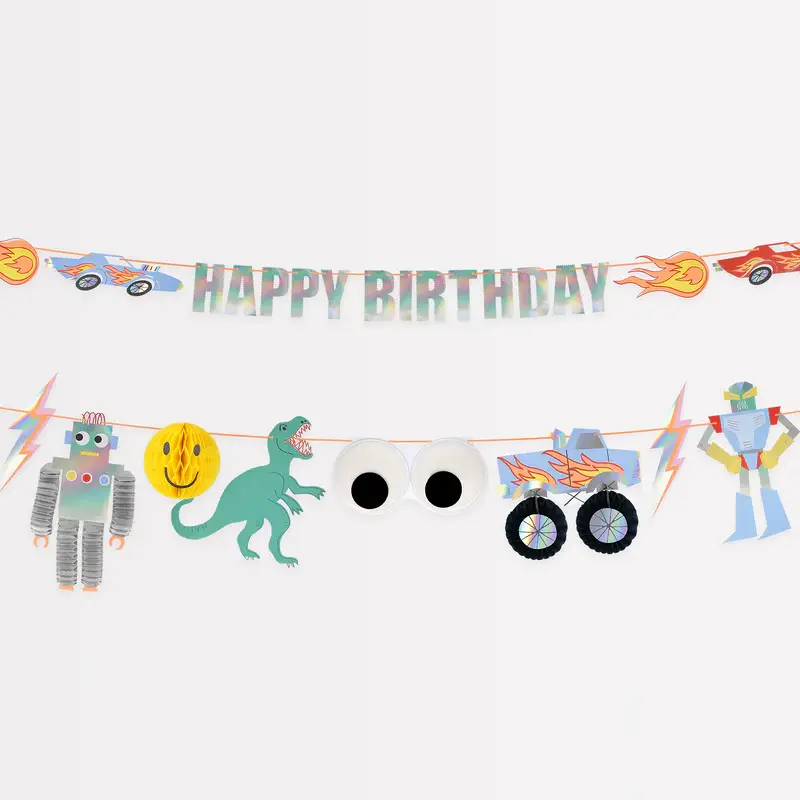 Guirnalda Happy Birthday Monster Truck