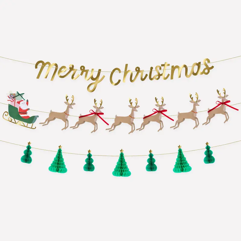 Guirnaldas de Navidad “Trineo de Papá Noel” – Set de 3