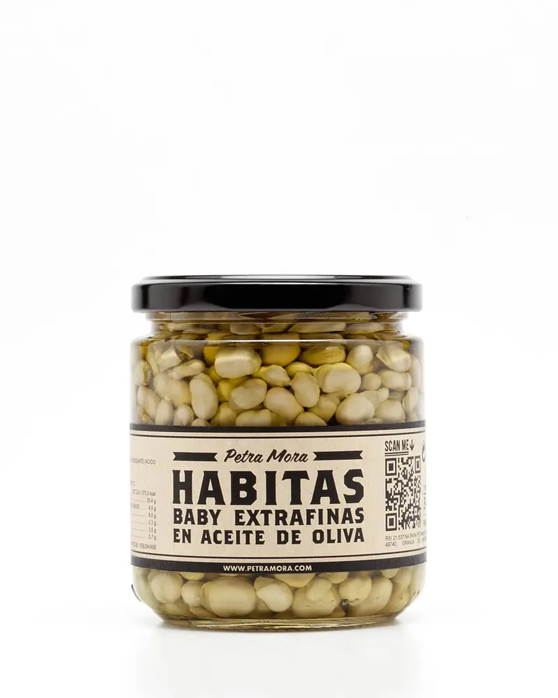 Habitas baby extrafinas en aceite de oliva 345 g