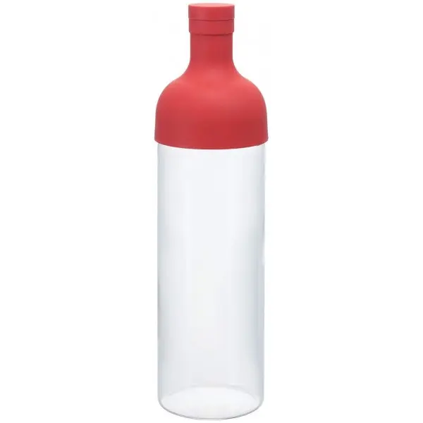 HARIO BOTELLA CON FILTRO PARA TE FRIO 750ML ROJO