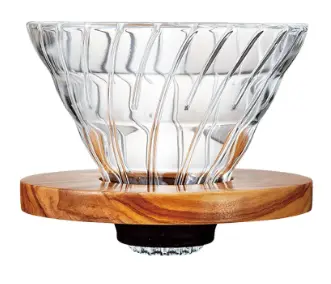 Hario V60 Dripper Cristal 02 - Madera