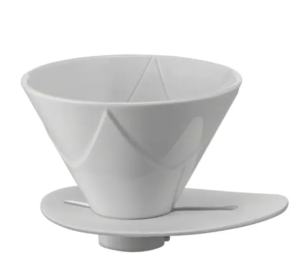 Hario V60 One Pour Dripper Mugen - Cerámica Blanca