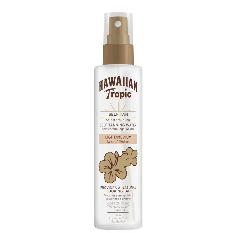 Hawaiian Tropic Agua Autobronceadora Tono Medio (190ml)