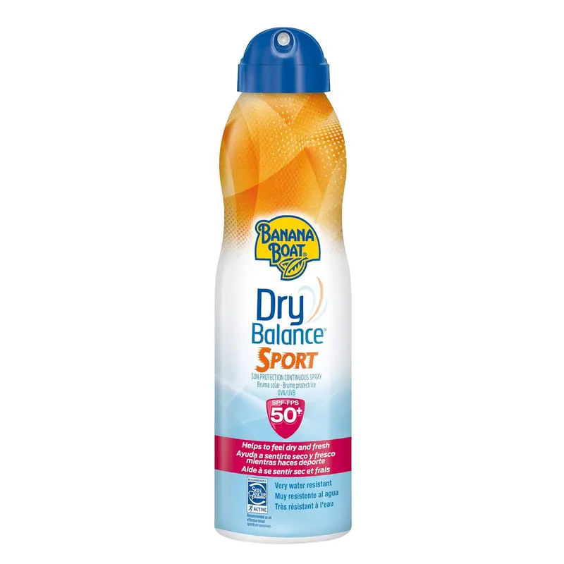 Hawaiian Tropic Sport Bruma Protectora Solar Corporal SPF50+, 220 ml. Alta protección resistente al agua y al sudor, ideal para deportistas y actividades al aire libre.