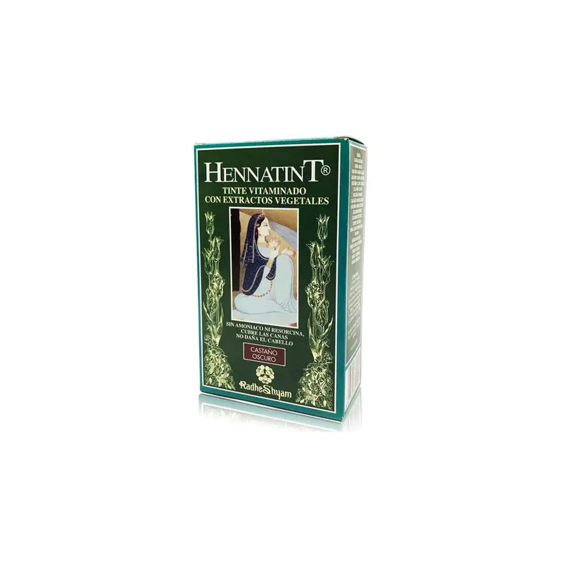 HennaTint 5 Castaño Oscuro 60ml+ - 60 ml - Radhe Shyam