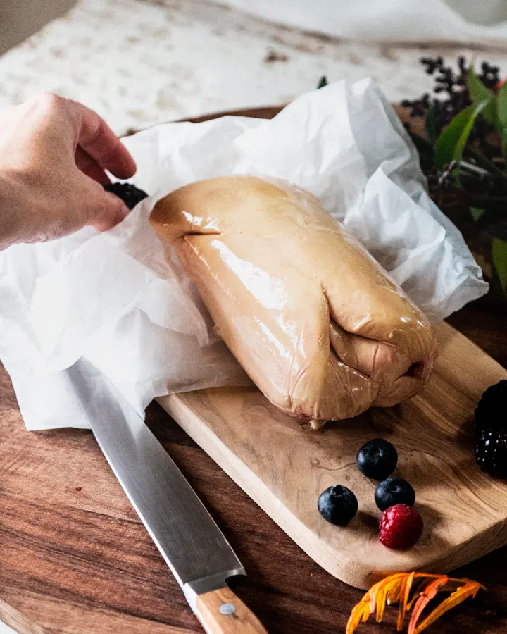 Hígado de pato fresco