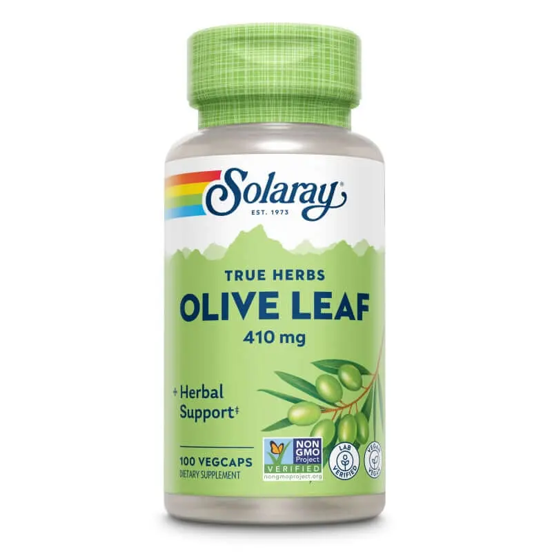 Hoja de olivo (Olive Leaf) - 410 mg 100 vegacápsulas - Solaray