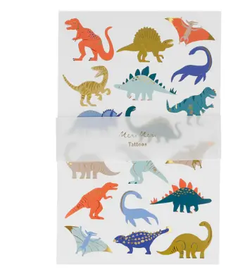 Hojas de tatuajes de dinosaurios