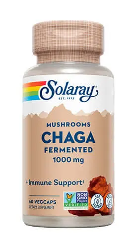 Hongo CHAGA Fermentados - 1000mg - Solaray
