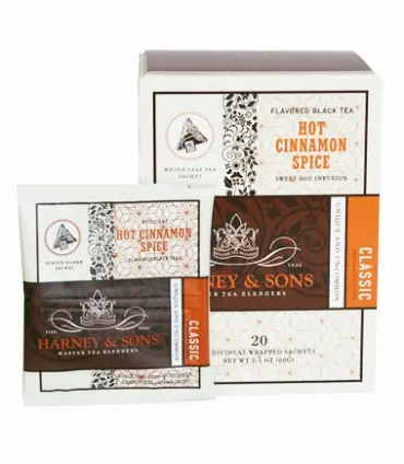 Hot Cinnamon Spice Caja 20 Pirámides seda en sobres individuales