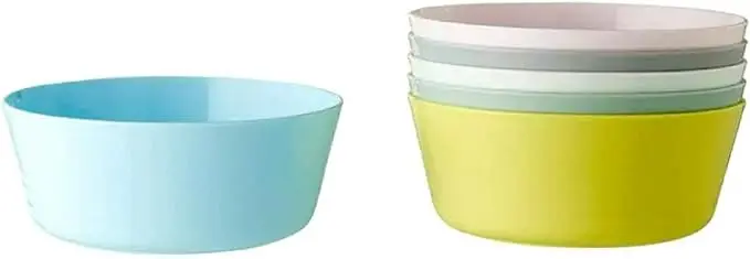 Ikea KALAS Vajilla Infantil Completa de 36 Piezas, Multicolor. Incluye 6 platos, 6 cuencos, 6 vasos y 18 cubiertos. Duradera, apilable y perfecta para las comidas diarias y fiestas.