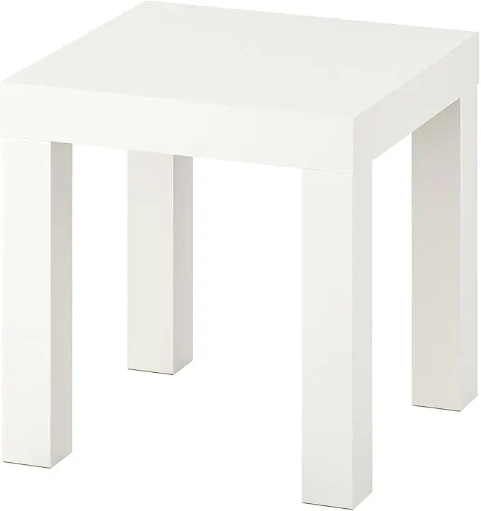 Ikea LACK Mesa Auxiliar Pequeña, 35x35 cm, Blanco. La solución de mobiliario más compacta y versátil, ideal como mesita de noche, soporte para plantas o para encajar en espacios reducidos.