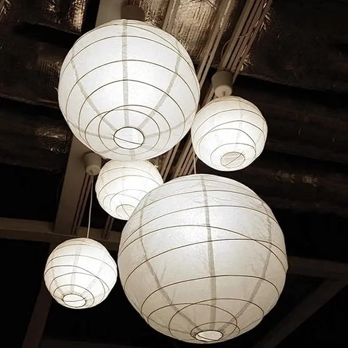 Ikea REGOLIT Pantalla para Lámpara de Techo, 45 cm. La icónica lámpara de papel de arroz hecha a mano que crea una iluminación suave y acogedora en cualquier estancia de tu hogar.