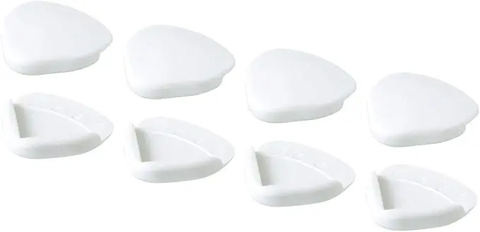 Ikea UNDVIKA Pack de 8 Protectores de Esquinas Adhesivos, Blanco. La solución fácil de instalar para proteger a tu bebé de los cantos afilados de las mesas y muebles en tu hogar.