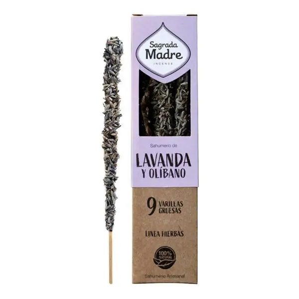 Incienso de Flores de Lavanda y Olíbano - SAGRADA MADRE