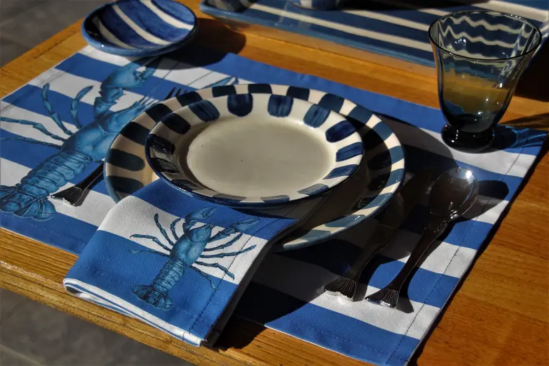 Individual rayas bogavante azul
