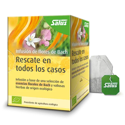 Infusión Ecológica flores bach RESCATE Caja 15 bolsitas