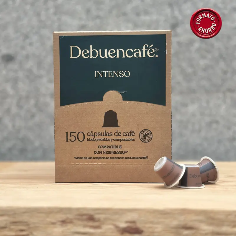 INTENSO - Dispensador 150 cápsulas compostables de café sostenible.
