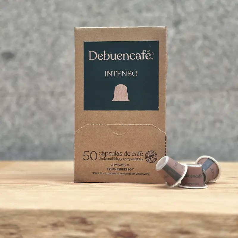 INTENSO - Dispensador 50 cápsulas compostables de café sostenible.