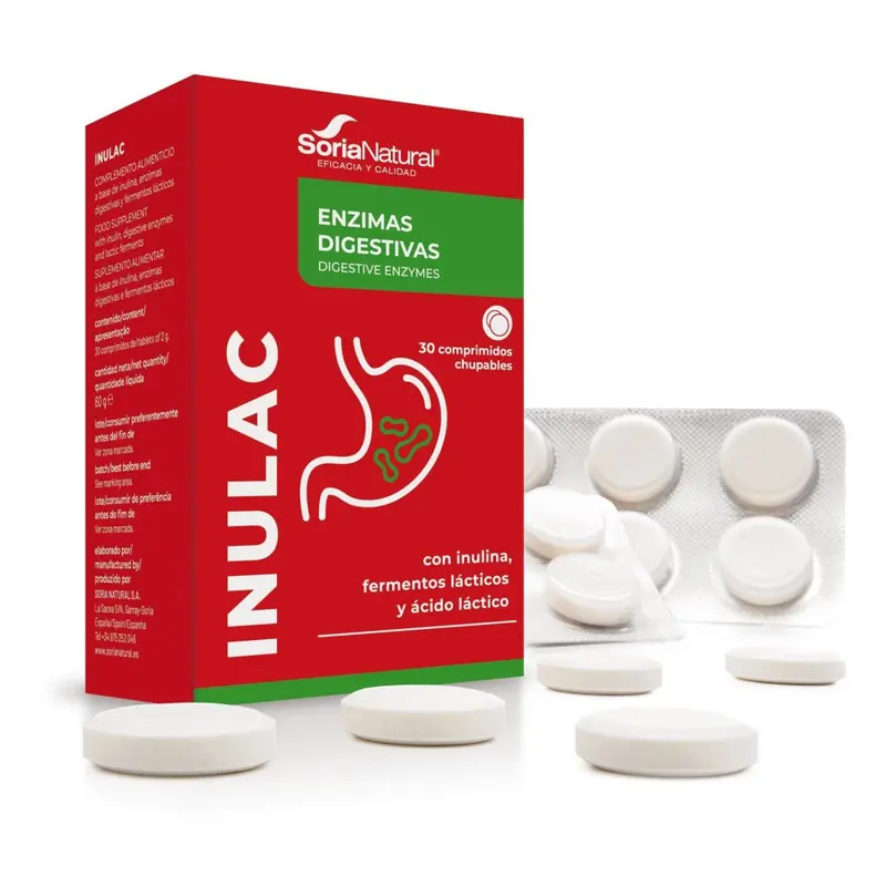 Inulac tablets - 30 comprimidos - Soria Natural