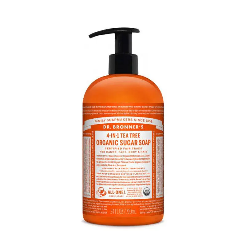 Jabon de Azucar Arbol del Te 355ml Dr. Bronner's