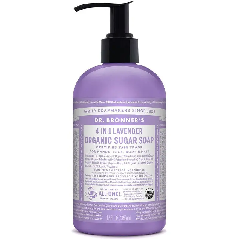 Jabon de Azucar Lavanda 355ml Dr. Bronner's