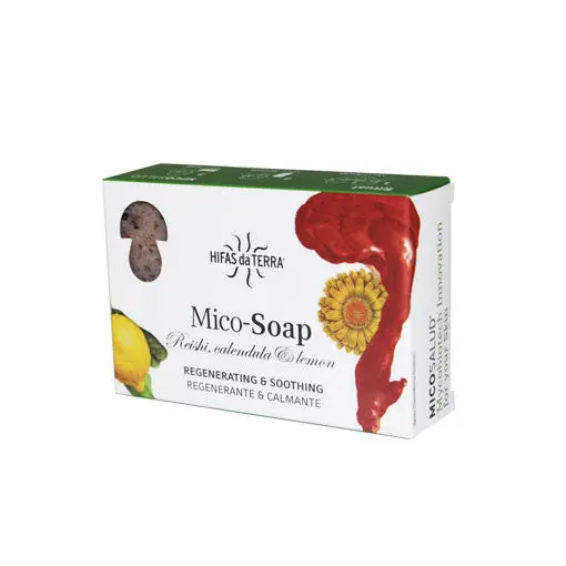 Jabon de reishi, calendula y limon (regenerante-calmante)- HIFAS DA TERRA