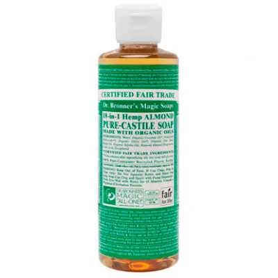 Jabon liquido de almendras bio 240 ml Dr. Bronner's