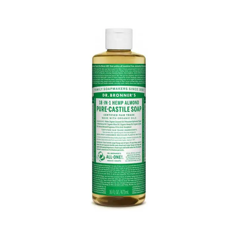Jabon liquido de almendras bio 475ml Dr. Bronner's