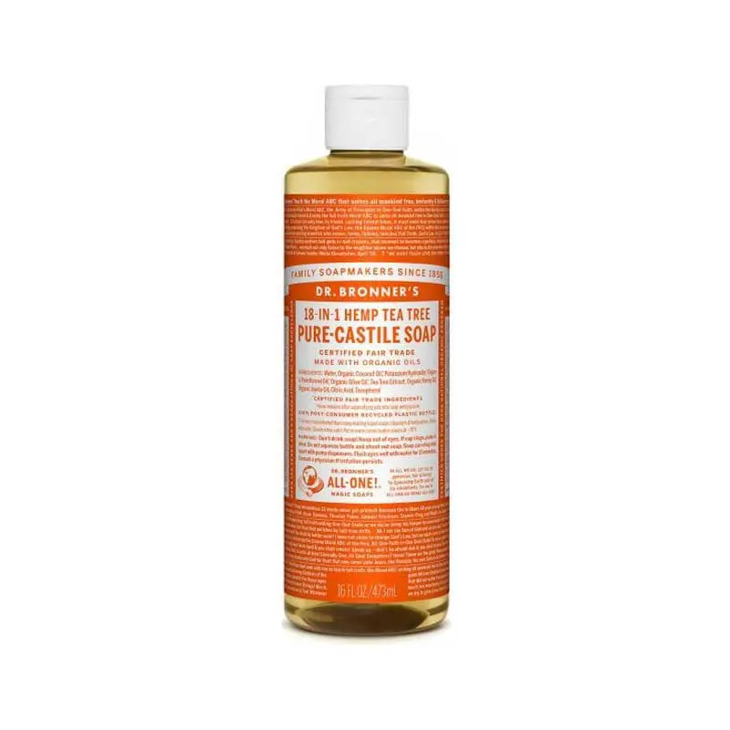 Jabon liquido de arbol del te bio 475ml Dr. Bronner's