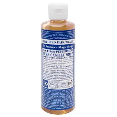 Jabon liquido de menta bio 240 ml Dr. Bronner's