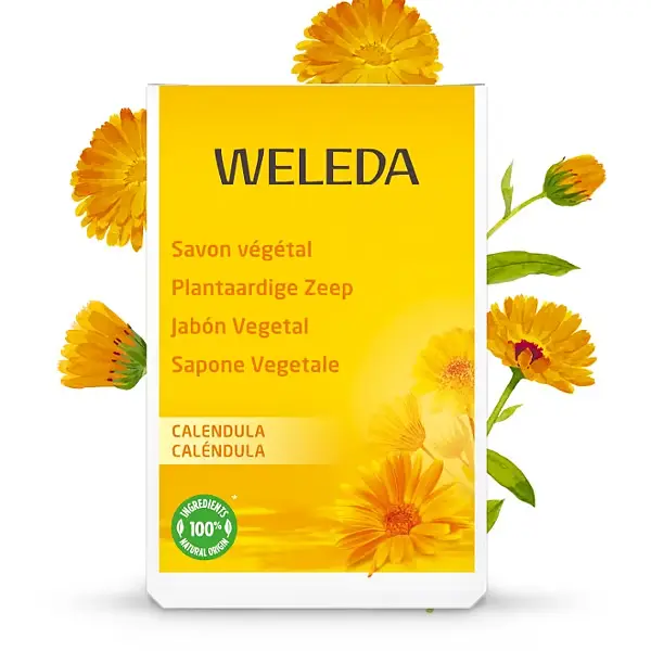 Jabon vegetal de calendula 100 g Weleda