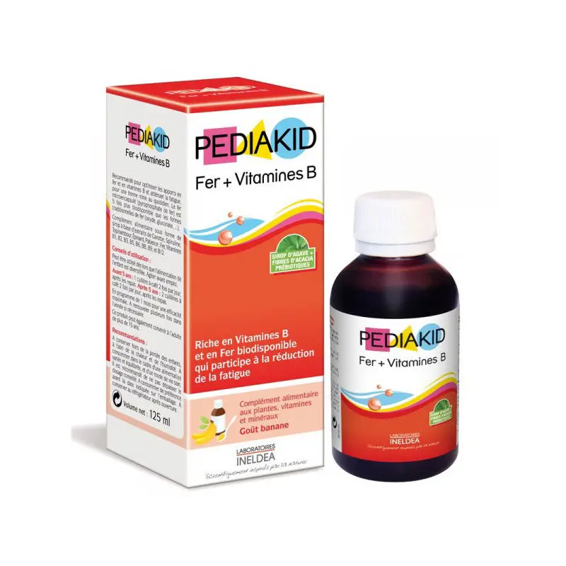 Jarabe hierro + vitaminas 125 ml Pediakid