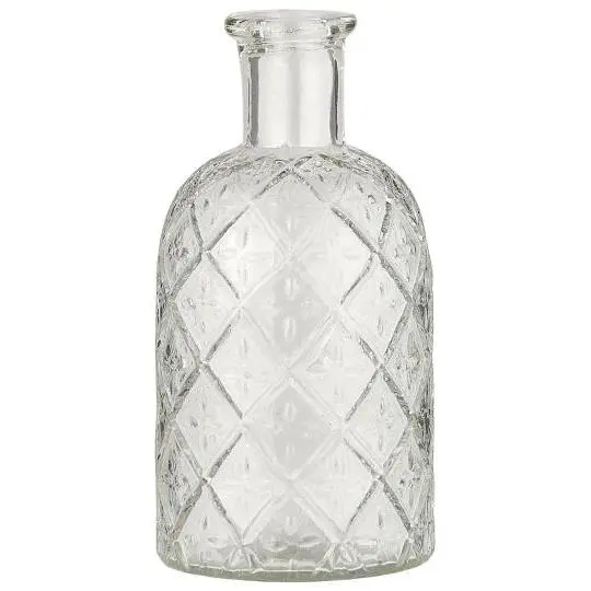 Jarrón de cristal para flores o velas
