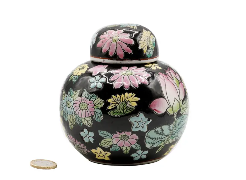 Jarrón de porcelana china pintado a mano # 93766