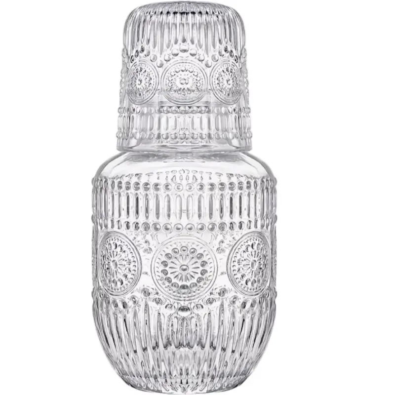 Juego de Jarra y Vaso de Cristal