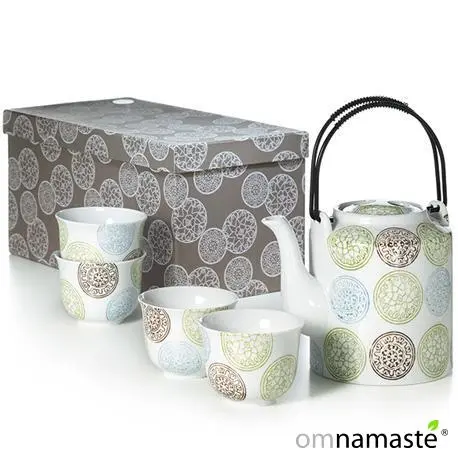 Juego de Té Liang tetera y 4 cuencos