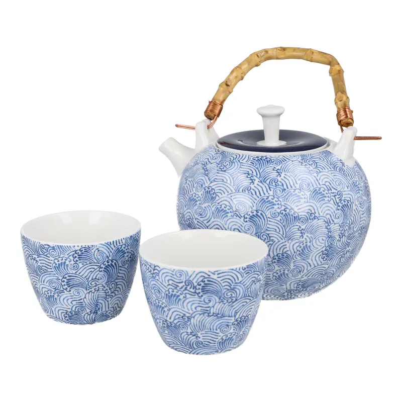 Juego de té Ola Zen Ritual Japonés en tu Hogar