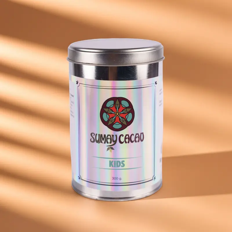 Kids — Cacao con leche de coco y vainilla en lata - 350 g picado