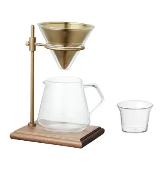 Kinto SCS Kit DRIPPER de 4 Tazas en Madera