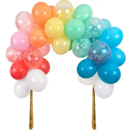 Kit arco de globos arcoíris