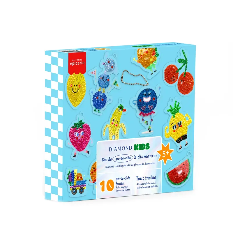 Kit creativo de pintura con diamantes - Llaveros