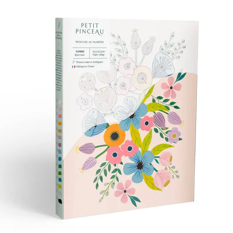 Kit de pintura por números - Flores