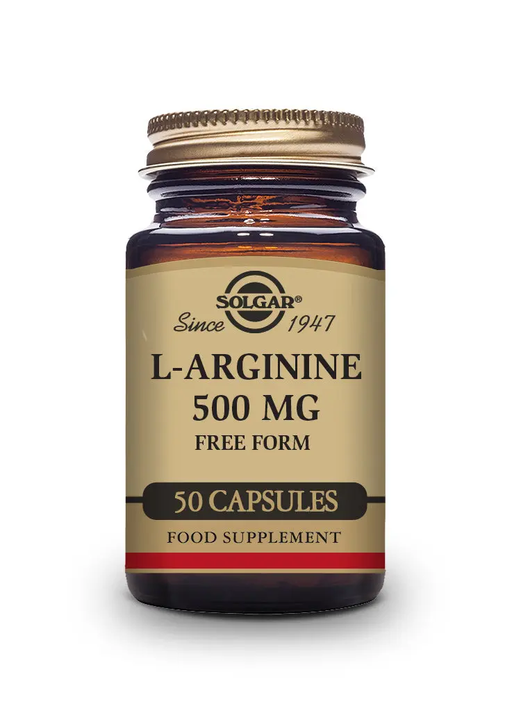 L-Arginina 500 mg - 50 Cápsulas vegetales - SOLGAR