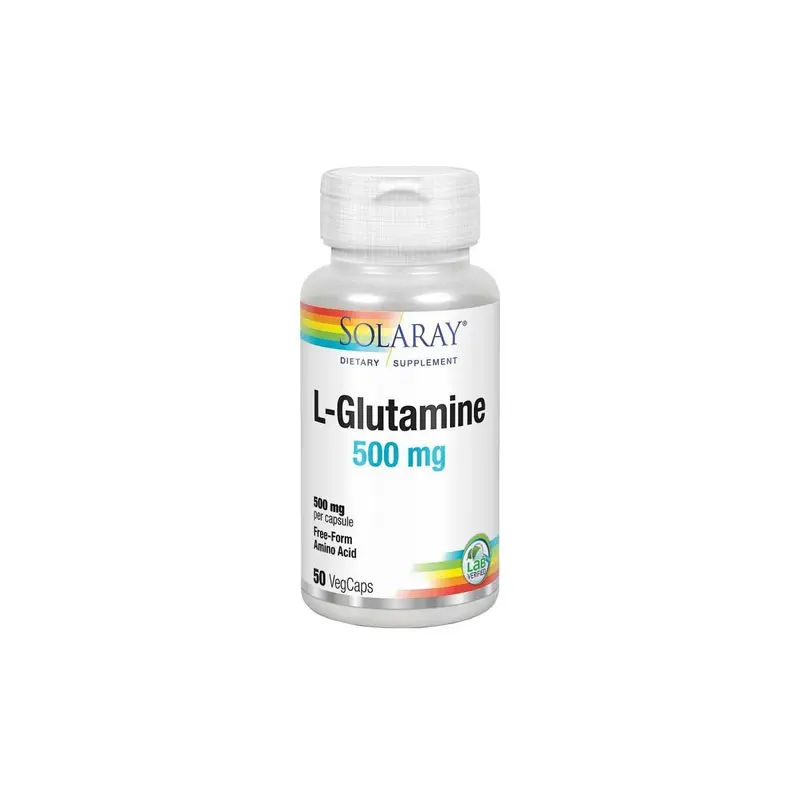 L-Glutamine 500mg - 50 vegecápsulas - Solaray