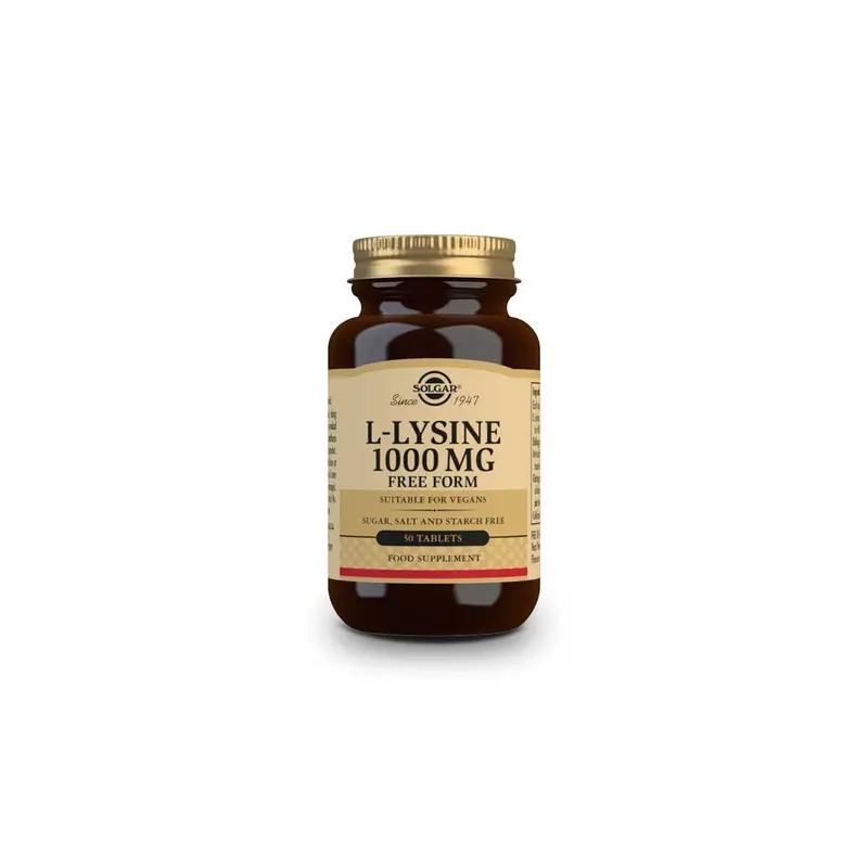 L-Lisina 1000mg - 50 comprimidos - Solgar