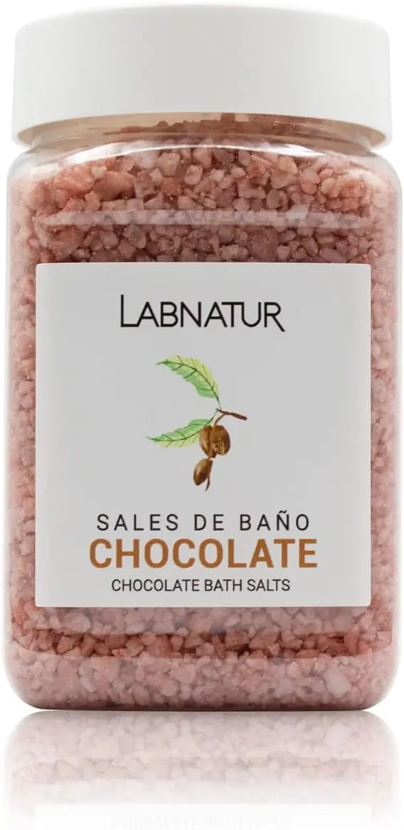 Labnatur Sales de Baño de Chocolate (400 g). Sales de origen marino con aroma reconfortante para un baño relajante que suaviza la piel y alivia el estrés y el cansancio.